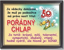 Rámeček k 50. narozeninám - Pořádný chlap