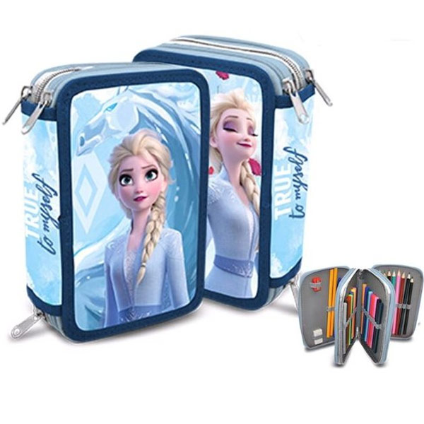 Školní trojdílný penál Ledové království 2 - Elsa & Anna