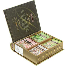 Kolekce zelených čajů Basilur v knížce