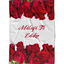 Deka s růžemi - Miluji tě lásko