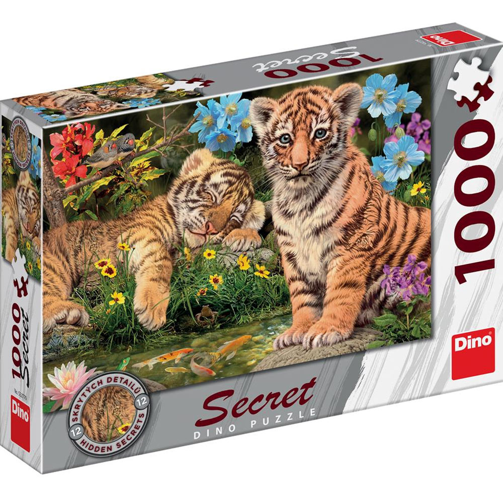 Puzzle 1000 dílků - Tygříci