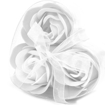 Mýdlové květy bílé 3 ks