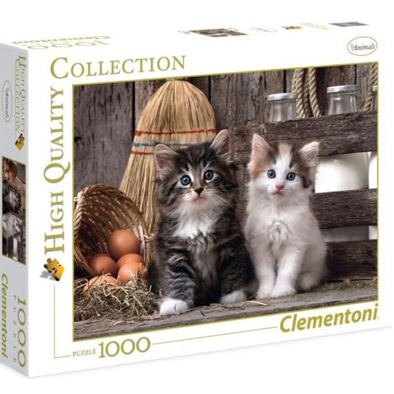 Puzzle 1000 dílků - Koťátka Clementoni