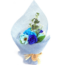 Mýdlová kytice - Modrá