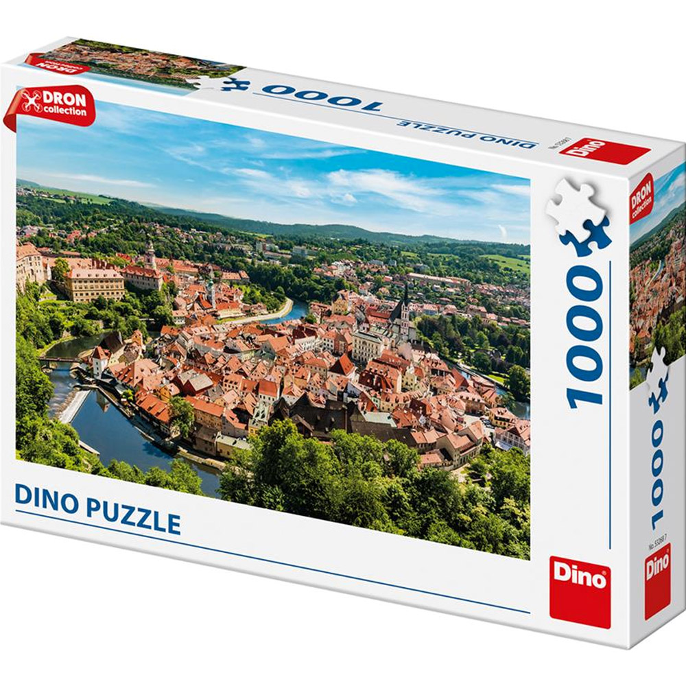Puzzle 1000 dílků - Český Krumlov z dronu