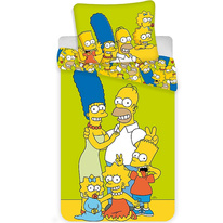 Povlečení Simpsons Family green
