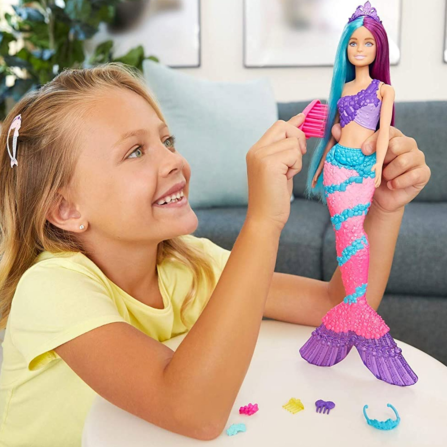 Panenka Barbie - Mořská panna s dlouhými vlasy