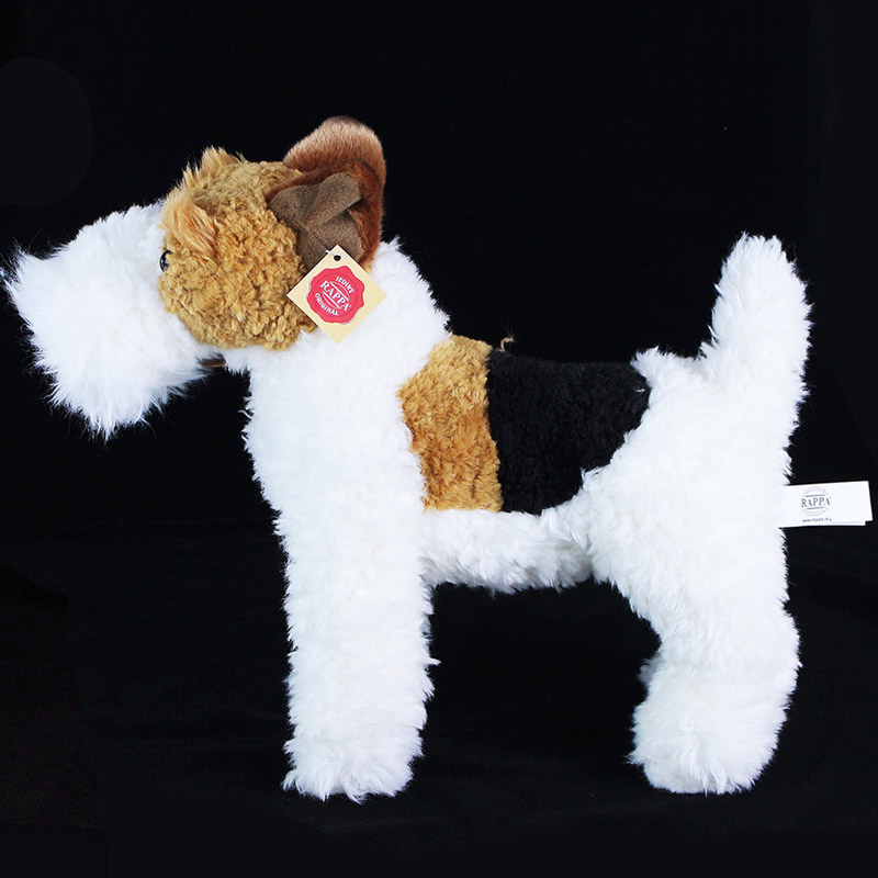Plyšový pes foxteriér Dášenka stojící 30 cm