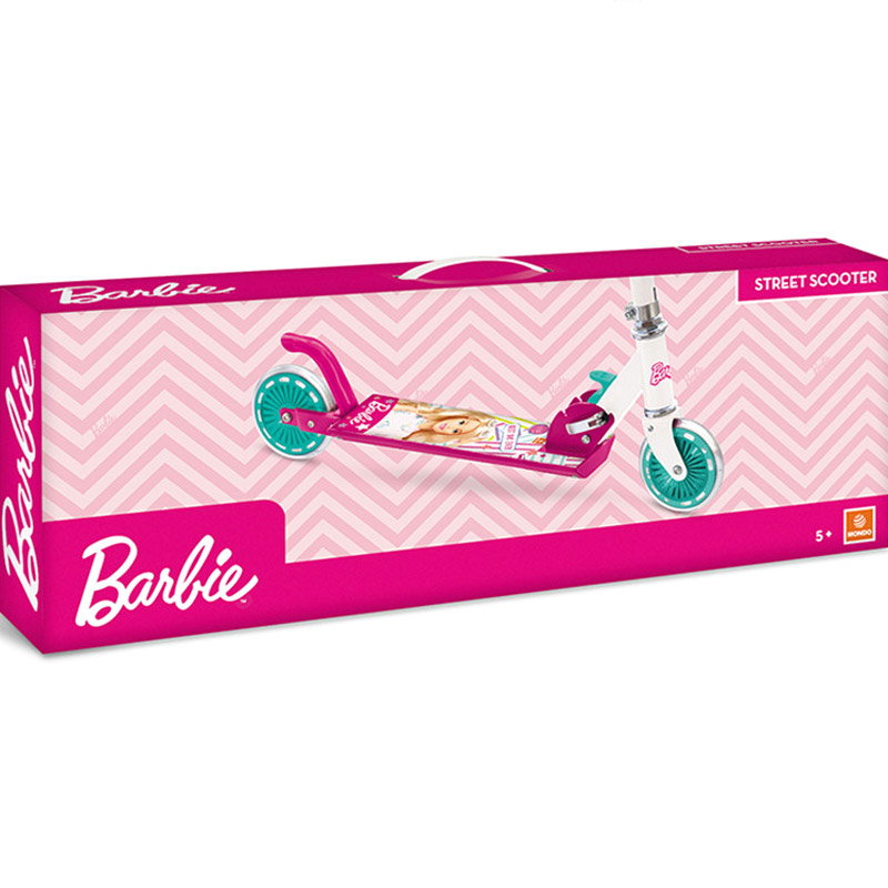 Skládací koloběžka Barbie kovová