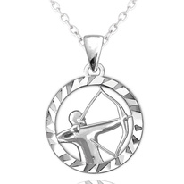 Stříbrný náhrdelník Minet Zodiac znamení STŘELEC