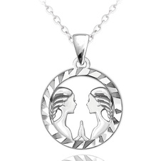 Stříbrný náhrdelník Minet Zodiac znamení BLÍŽENCI