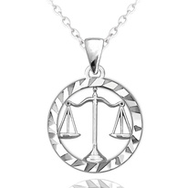 Stříbrný náhrdelník Minet Zodiac znamení VÁHY