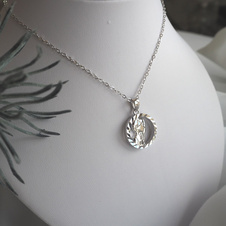 Stříbrný náhrdelník Minet Zodiac znamení PANNA