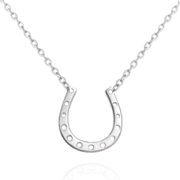Stříbrný náhrdelník Minet - Podkova pro štěstí