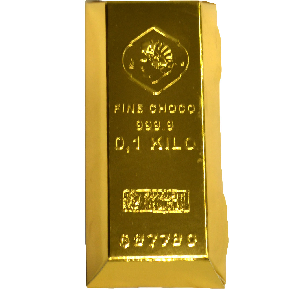Zlatá cihla z hořké čokolády 100g