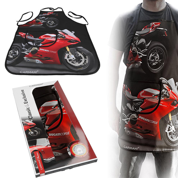 Zástěra s kapsou - Motorka Ducati