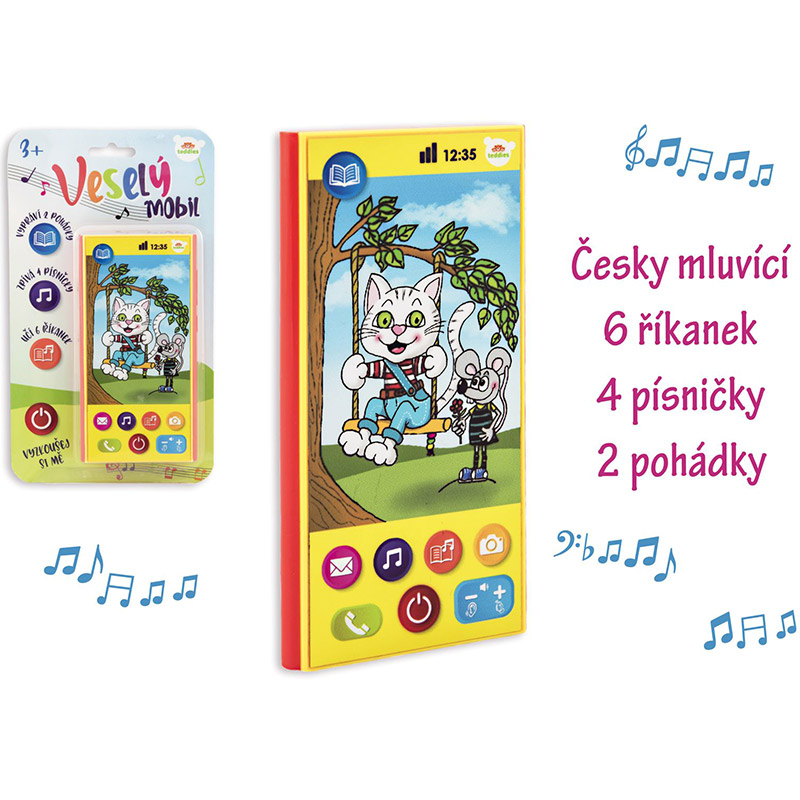 Veselý mobil - Telefon plast česky mluvící