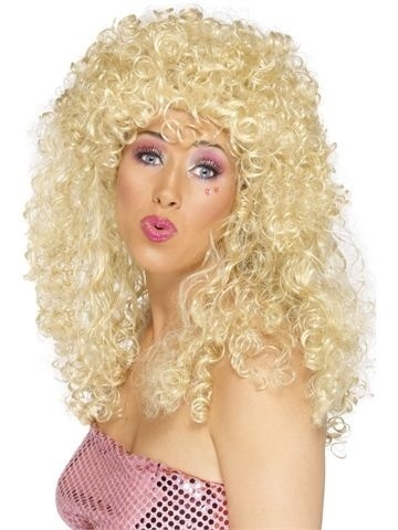 Paruka dámská - Boogie Babe - kundrnatá blond