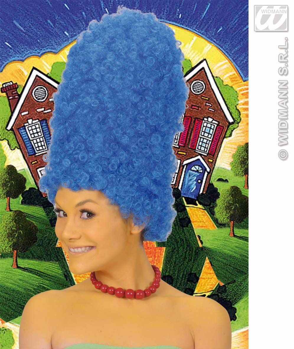 Dámská modrá paruka - Marge Simpsonová