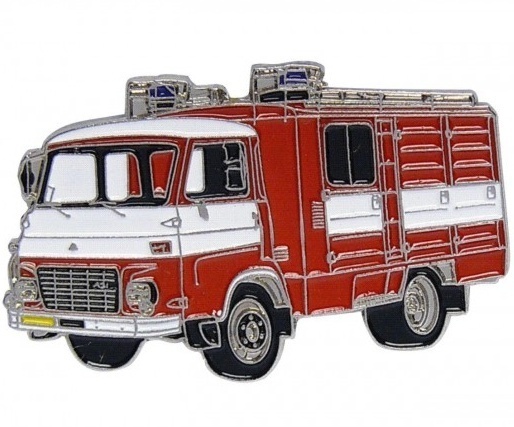 Odznak s hasičským autem Avia