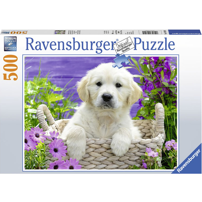 Puzzle Sladký zlatý Retriever 500 dílků