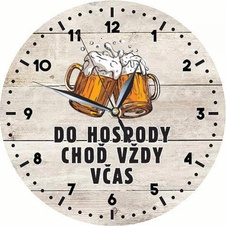 Dřevěné hodiny – Do hospody včas