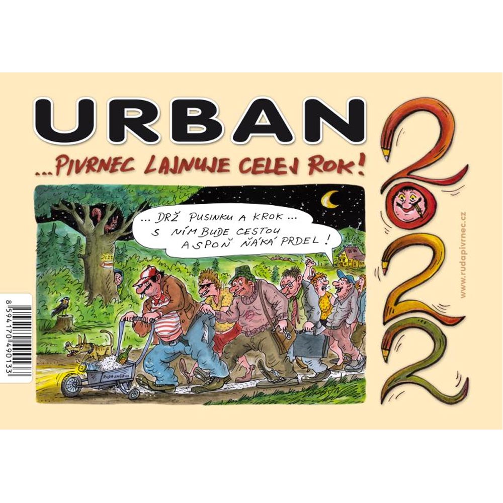 Kalendář Urban 2022 - Pivrnec lajnuje celej rok