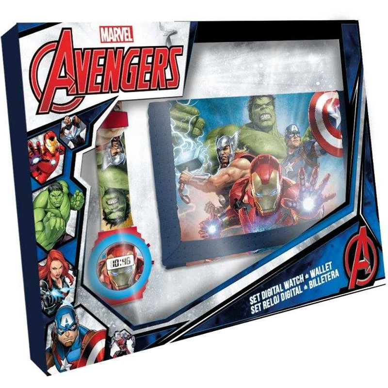 Dárková sada peněženka a hodinky Avengers