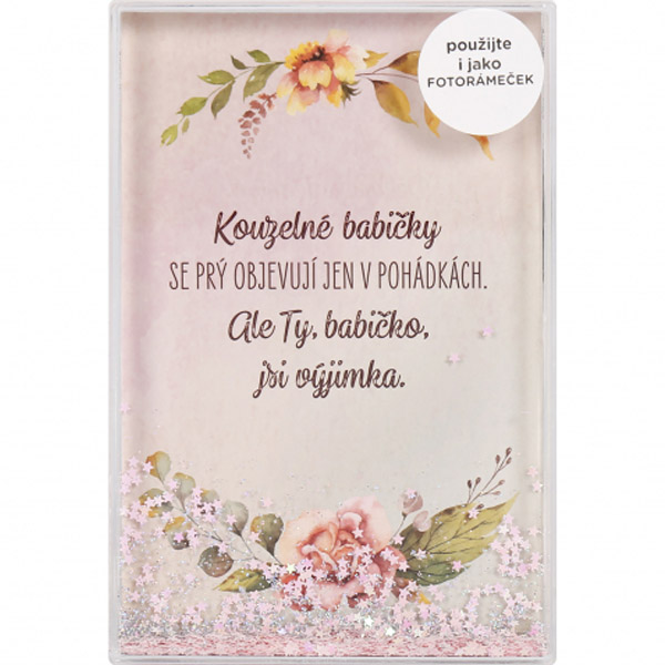 Sněžítko fotorámeček - Babička