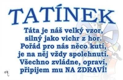 Přání pro tatínka - Tatínek (kartička)