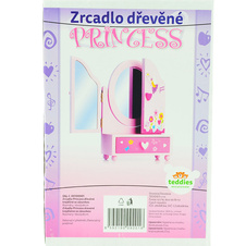 Zrcadlo šperkovnice ze dřeva - Princess