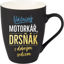 Hrnek - Vášnivý motorkář, drsňák s dobrým srdcem