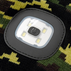 Čepice ARMY s LED svítilnou USB nabíjení