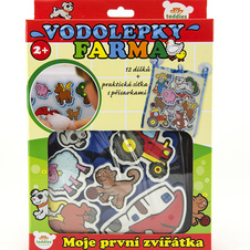 Vodolepky zvířátka farma pěnová sada