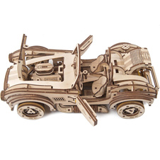 3D dřevěné mechanické puzzle  - Driftující závoďák