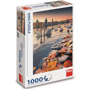 Puzzle 1000 - Labutě na Vltavě v Praze