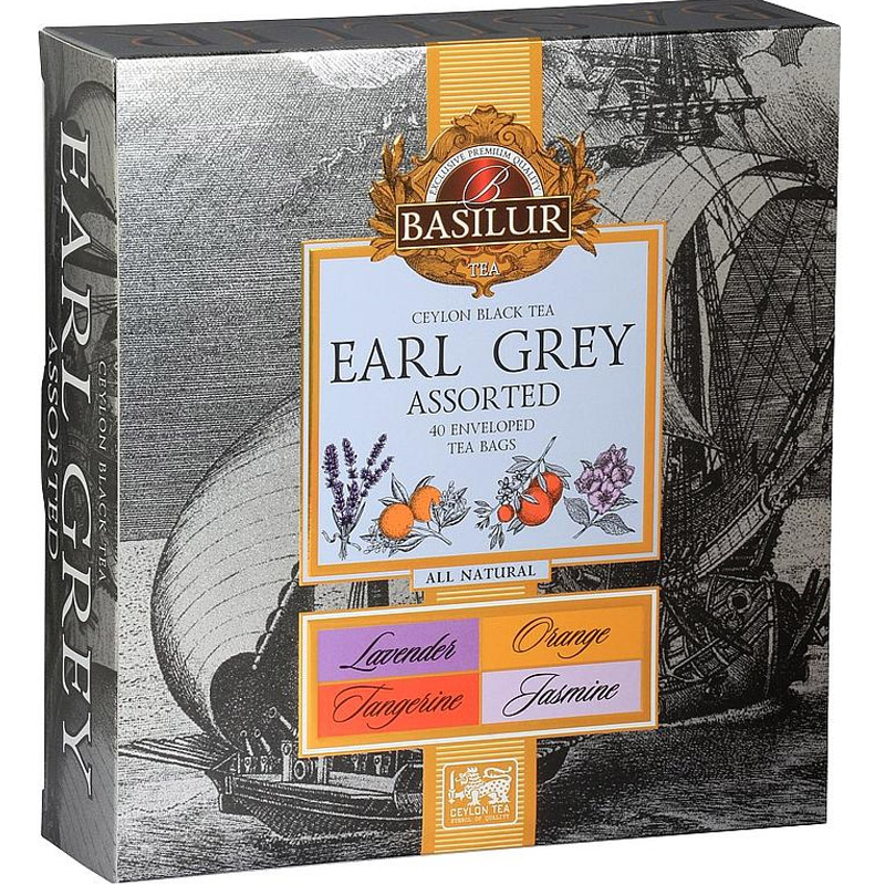 BASILUR Earl Grey Assorted 40 sáčků - černý čaj