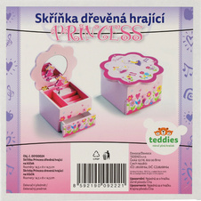 Skříňka šperkovnice Princess - hrající květina