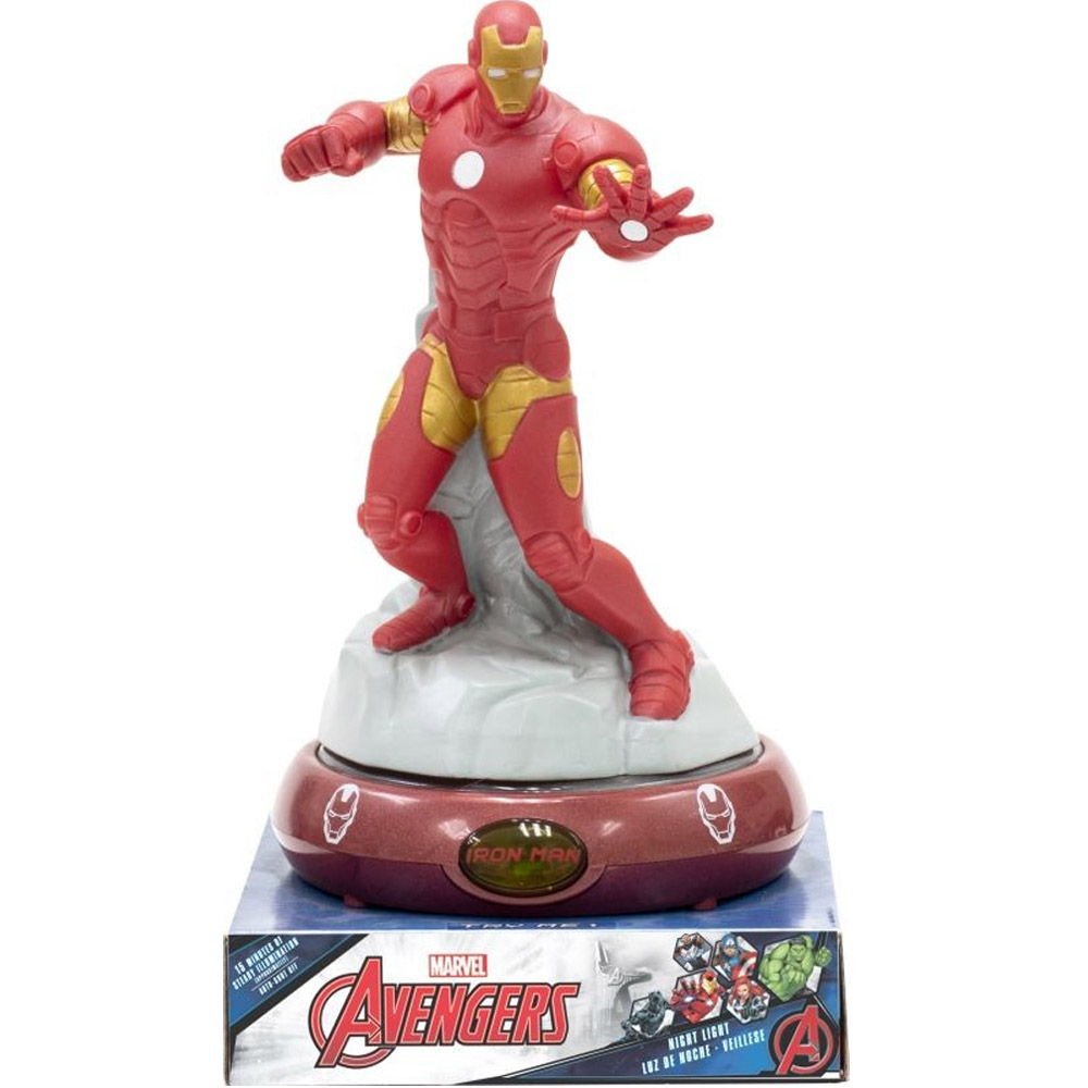 Noční stolní LED lampička 3D figurka Avengers Iron Man