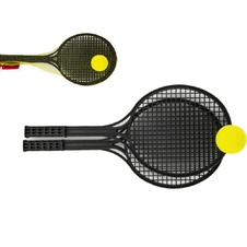 Soft tenis plast černý - 2 pálky a míček