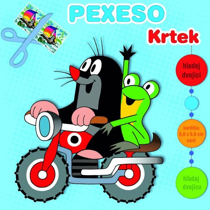 Krtek - pexeso sešitové s MAXI kartičkami