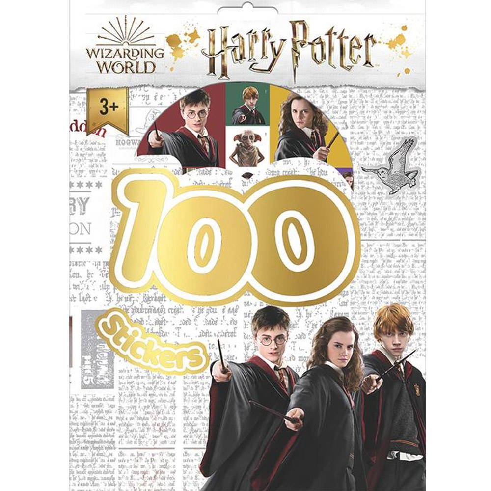 Harry Potter - 100 samolepek s omalovánkovými listy