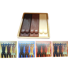 Barevné čokoládové prdelky - Tabulka 65 g