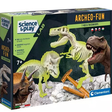 Vykopávky T-Rex + Triceratos