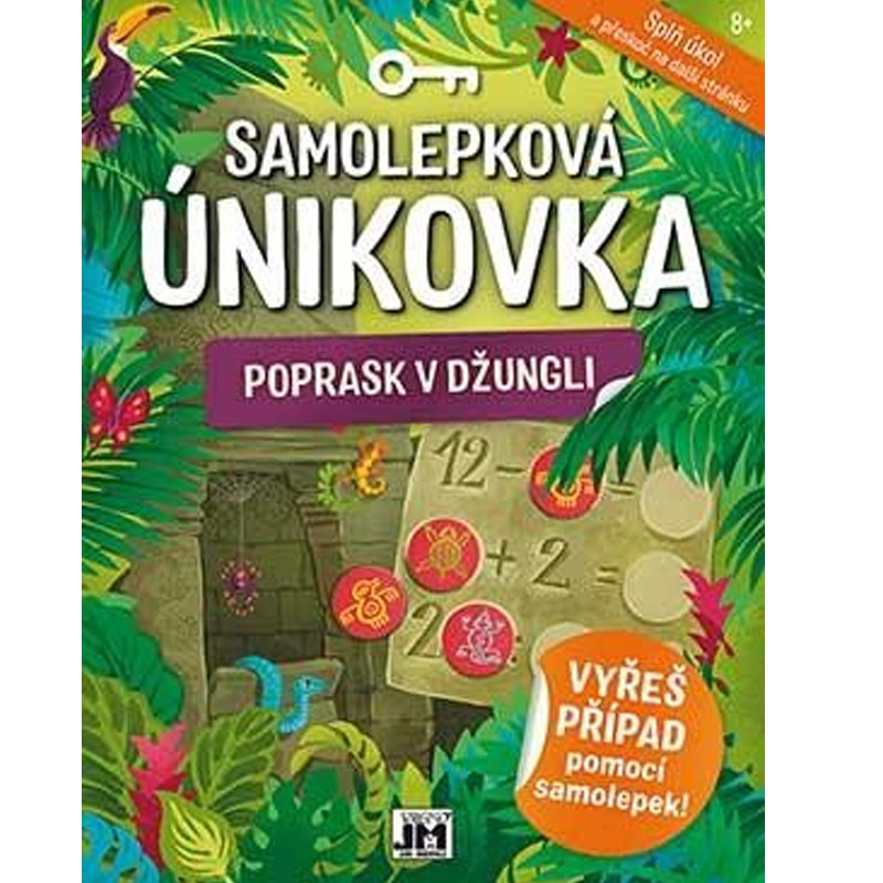 Samolepková únikovka Poprask v džungli