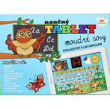 Naučný tablet moudré sovy dvojjazyčný CZ+AJ