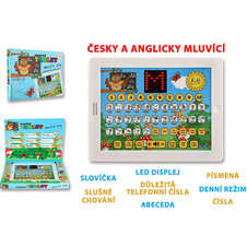 Naučný tablet moudré sovy dvojjazyčný CZ+AJ