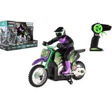 Motorka RC plast 22 cm na dálkové ovládání