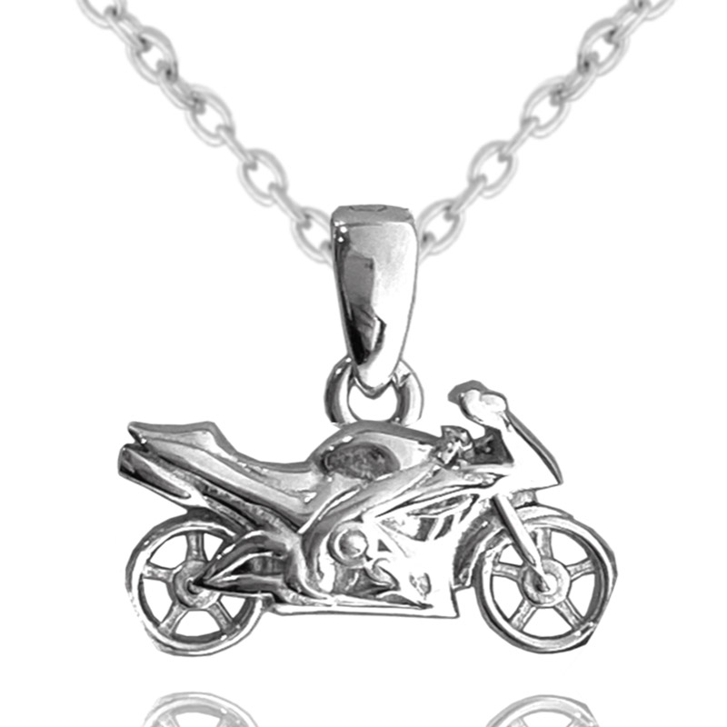 Stříbrný náhrdelník MOTORKA