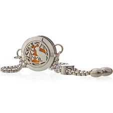 Aroma náramek - Kočka & květy 20 mm